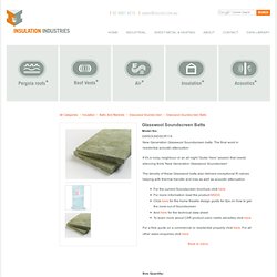 Insulation Industries - Product Catalogue-Rockwool Soundscreen Batts.