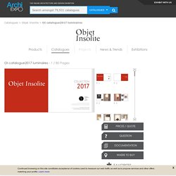 OI catalogue2017 luminaires - Objet Insolite