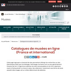 Catalogues de musées en ligne (France et international)