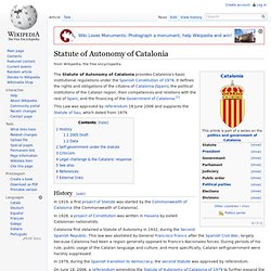 Statute of Autonomy of Catalonia