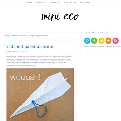 Catapult paper airplane