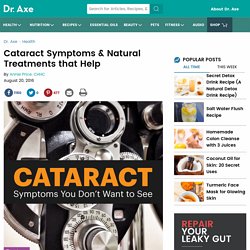 Cataract Symptoms and Natural Cataract Treatments