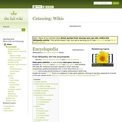 Catassing : Wikis