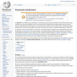 Catatonia (síndrome)