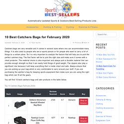 10 Best Catchers Bags for February 2020 - Sports & Outdoors Best-Sellers Reviews