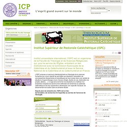 Institut Supérieur de Pastorale Catéchétique (ISPC)