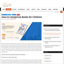 How to Categorize Books for Children