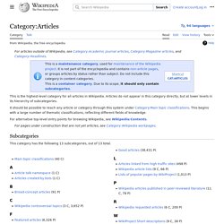 Category:Articles - Wikipedia