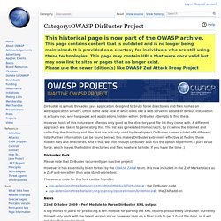 OWASP DirBuster Project - OWASP - Vimperator
