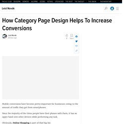 How Category Page Design Helps To Increase Conversions