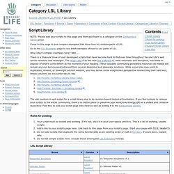 Category:LSL Library