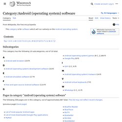 Category:Android (operating system) software - Wikipedia
