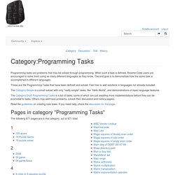 Rosetta Code : un problème > code correspondant