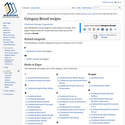 Category:Bread recipes - Wikibooks, collection of open-content textbooks