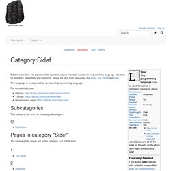 Category:Sidef