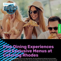 The Best Catering Rhodes Menu - Parties Plus