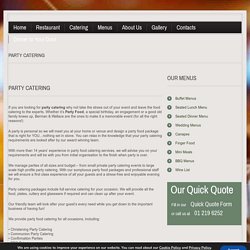 Party Food Catering Services