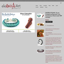 INSTRUCTIONS- Glass Caterpillar Bracelet 4 pg Chainmaille Right-hand PDF tutorial