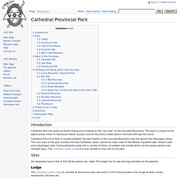 Cathedral Provincial Park - VOC Wiki