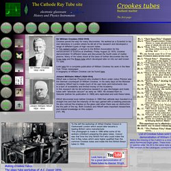 The Cathode Ray Tube site, Crookes tubes.