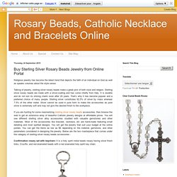 Buy Sterling Silver Rosary Beads Jewelry from Online Portal