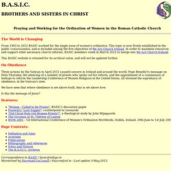 Irish Catholic women's ordination campaign B.A.S.I.C.