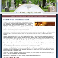Catholic Ritual at the Time of Death