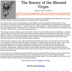 The Catholic Rosary from the “Key of Heaven”.