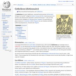 Catholicon (dictionnaire)