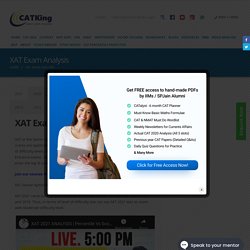 CATKing Educare - XAT Exam Analysis - CATKing Educare