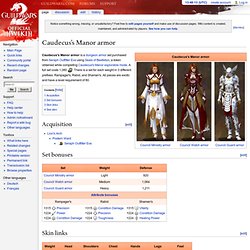 Caudecus's Manor armor