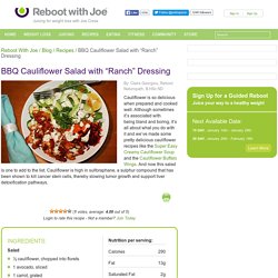 Cauliflower Salad with Homemade BBQ Sauce