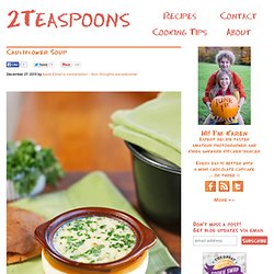 Cauliflower Soup - 2Teaspoons