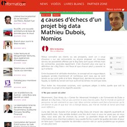 4 causes d’échecs d’un projet big data Mathieu Dubois, Nomios