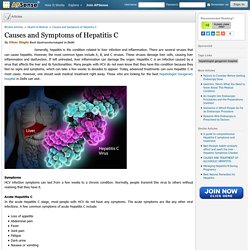 Causes and Symptoms of Hepatitis C