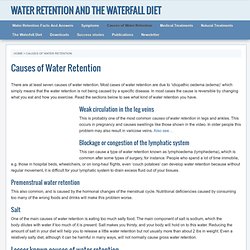 Water Retention: Diet To Banish Water Weight, Swollen Legs, Bloating