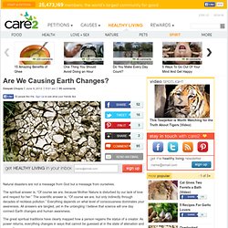Are We Causing Earth Changes?