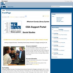 CBA Support / FrontPage