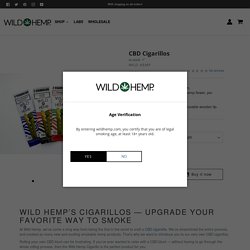 CBD Cigarillos – Wild Hemp