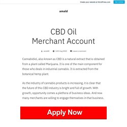 CBD Oil Merchant Account – amald