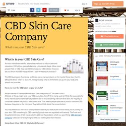 What is in your CBD Skin care?