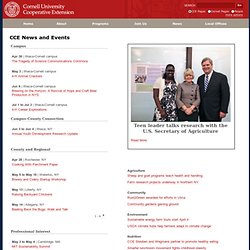 Cornell Coop Extension CCE News and Events