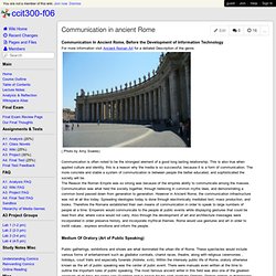 ccit300-f06 - Communication in ancient Rome