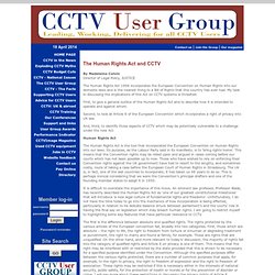 The Human Rights Act and CCTV