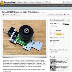 Run A CDROM Brushless Motor With Arduino