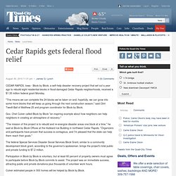 Cedar Rapids gets federal flood relief