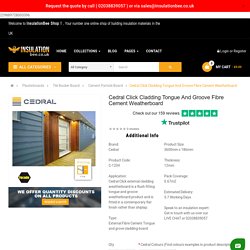 Cedral Click Cladding Tongue And Groove Fibre Cement Weatherboard