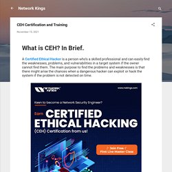 CEH Certification and Training