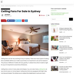 Ceiling Fans For Sale In Sydney