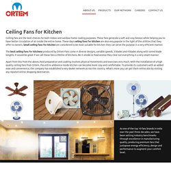 Ceiling Fans for Kitchen